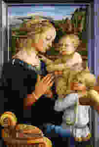Filippo Lippi, Madonna and Child With Two Angels, 1460-65