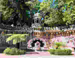 Gate of the Guardians in the gardens of Quinta da regaleira