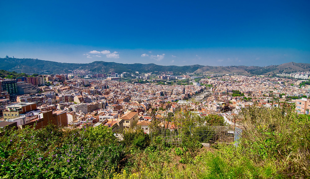 view of Barcelona from Bunkers del Carmel
