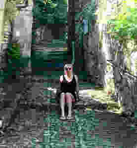 hanging out on the cobbled streets Of Vaison on a hot June day