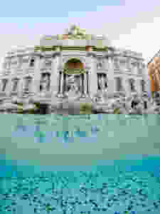 the Trevi fountain in Rome