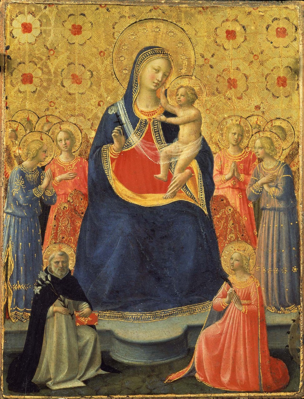 Fra Angelico, The Virgin and the Child Enthroned 1435
