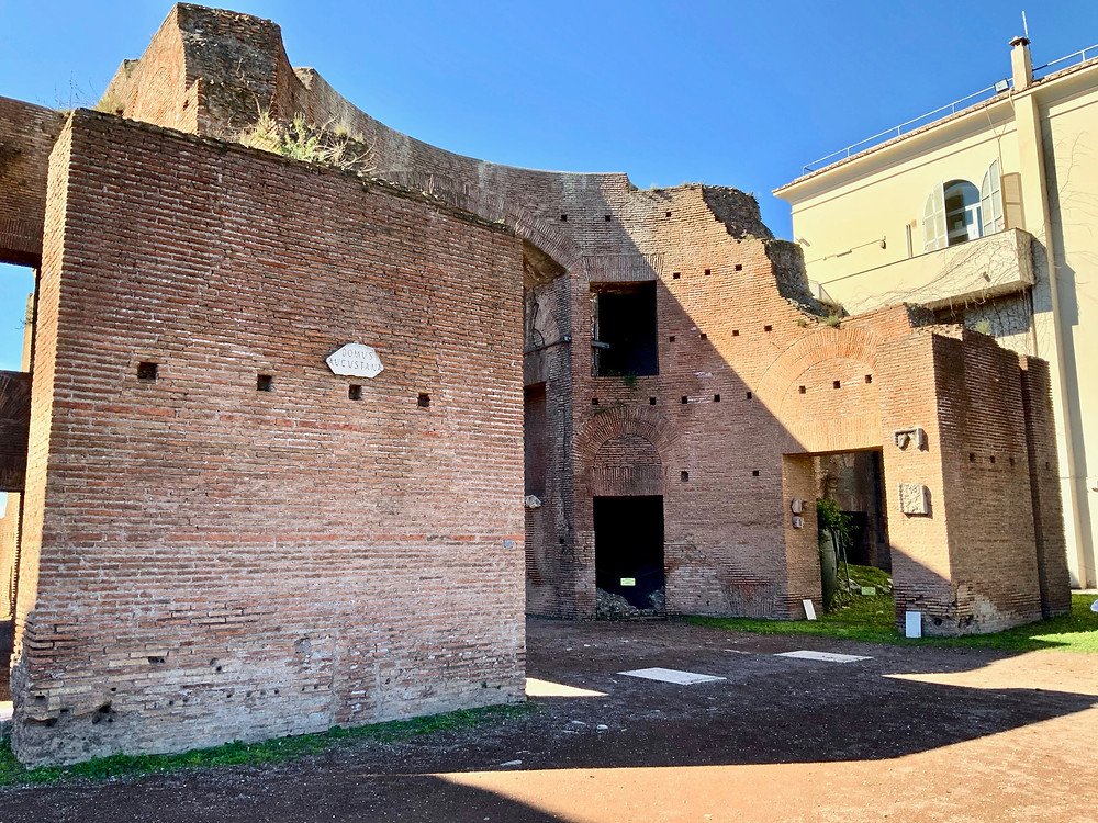 entrance to the House of Augustus on Palatine Hill