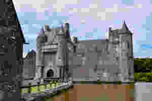 14th century Trecesson castle in Paimpont