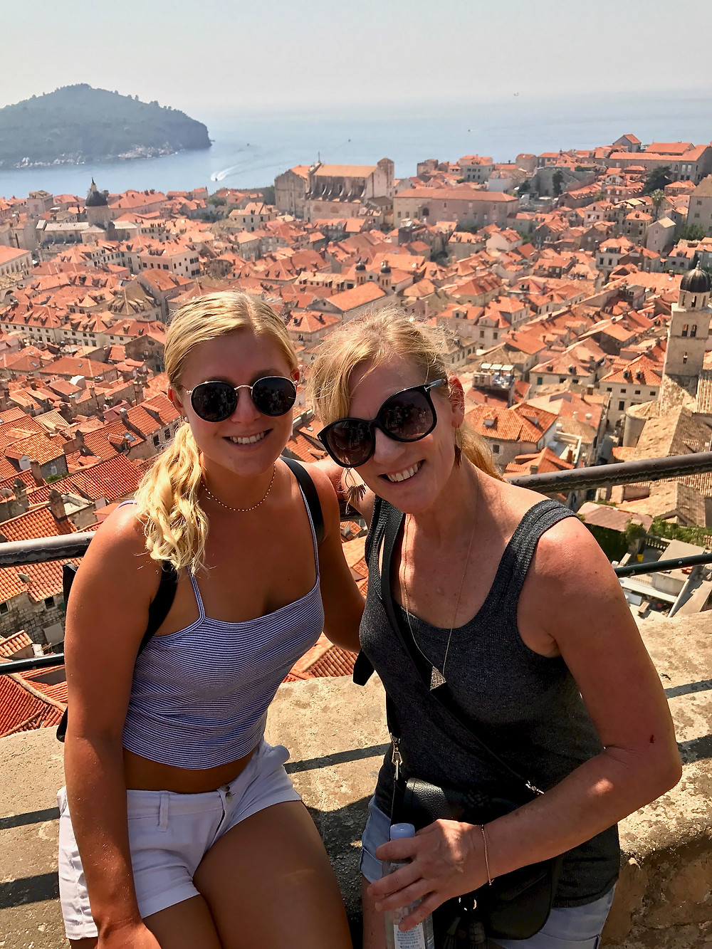 enjoying the spectacular views from the city walls