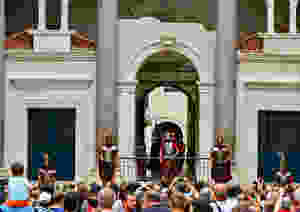 the reenactment of the Changing of the Guard in the Peristyle of Diocletian's Palace