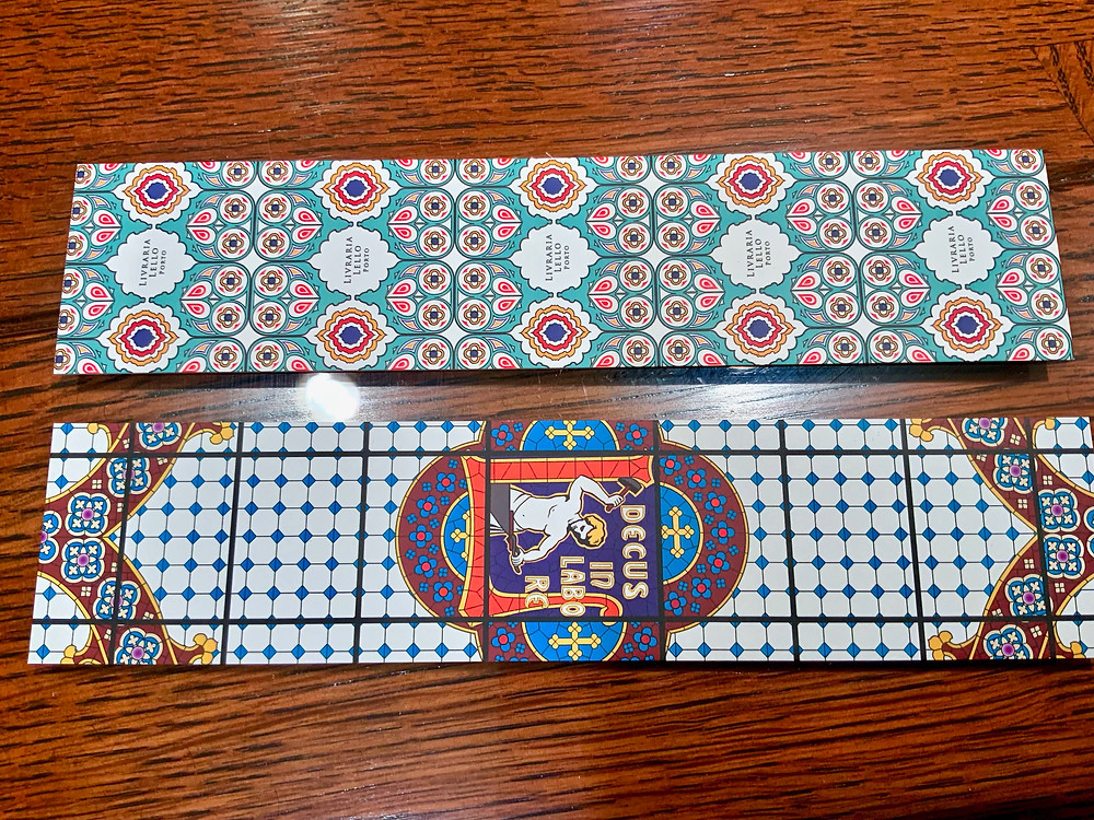 my bookmarks from Livraria Lello
