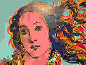Andy Warhol, silkscreen of Botticelli's Renaissance painting The Birth of Venus, 1984