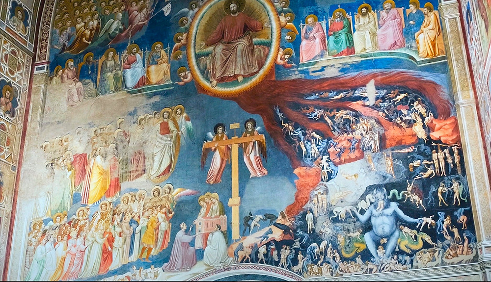Giotto's massive fresco, The Last Judgment in the Scrovegni Chapel