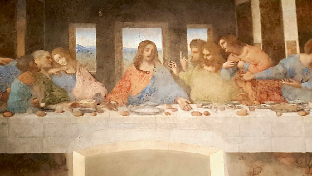 detail of Leonardo da Vinci's The Last Supper