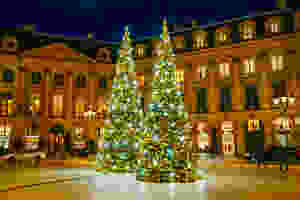 Christmas trees on the Place Vendome
