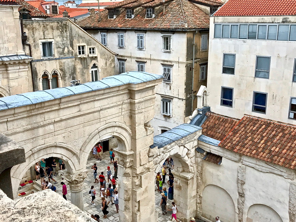 view of the palace during our bell tower climb the next day