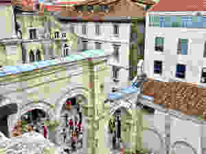 view of the palace during our bell tower climb the next day
