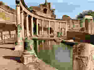 ruins of the Maritime Theater in Hadrian's Villa Adriana
