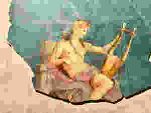 fragment of a fresco found on Palatine Hill