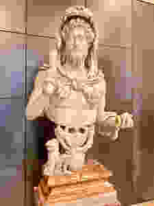 a bust of Commodus, dressed up in animal skins, in the Capitoline Museum