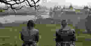 A CGI'd Gosford Castle as Riverrun