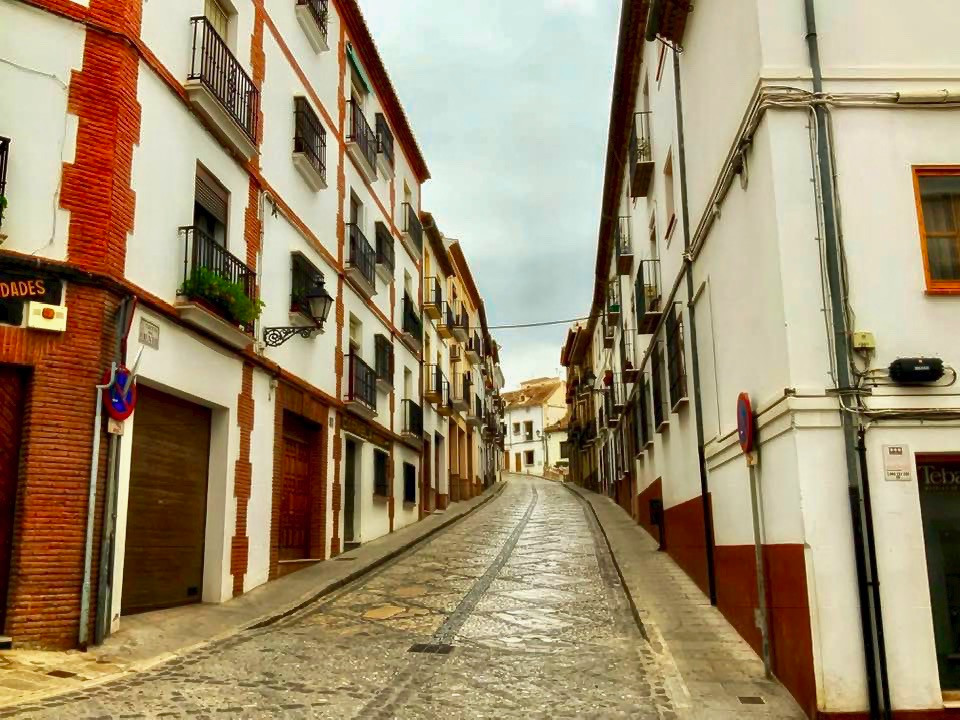 the lovely cobblestone streets and white stone houses of Antequera