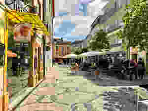 cute street in Aveiro Portugal