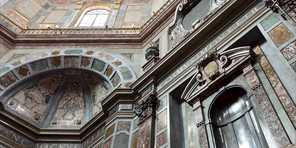 marble walls in the Chapel of the Princes