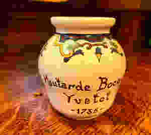 an adorable little antique mustard pot from Dijon