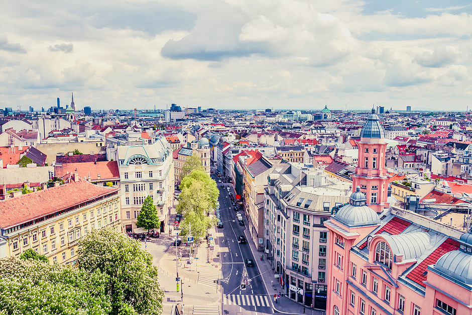 the lovely old town of Vienna Austria