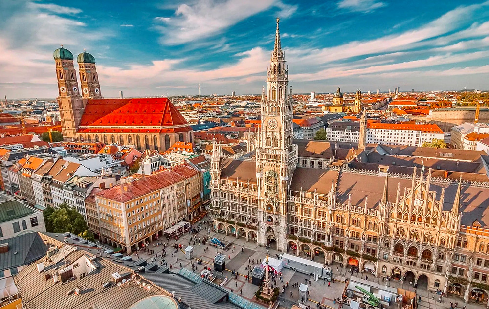 Marienplatz, the central square in Munich