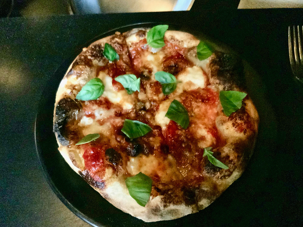 flatbread at Foxy in Montreal