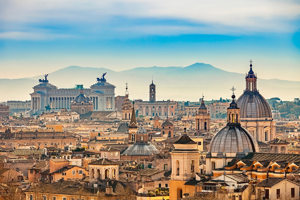 View of Rome from Castlel Sant'Angelo