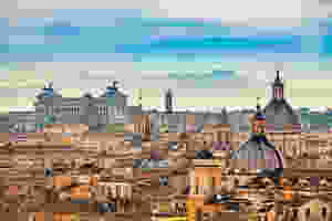 View of Rome from Castlel Sant'Angelo