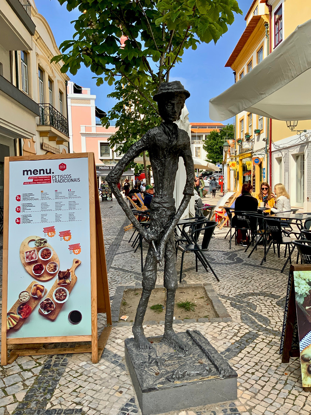 cute street in Aveiro Portugal