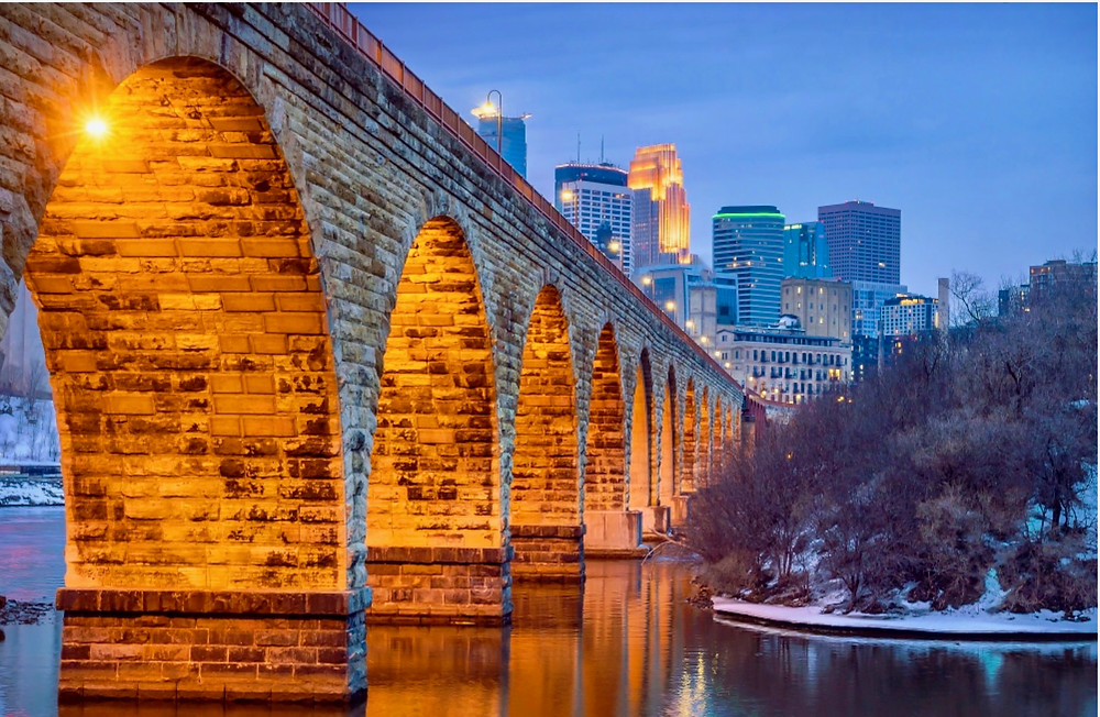 historic Stone Bridge in Minneapolis