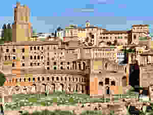 the ruins of Trajan's Market in Rome