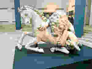 Lion Attacking a Horse