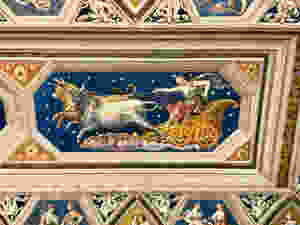 ceiling fresco in the Hall of Galatea in Villa Farnesina
