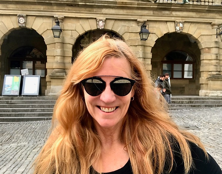 Me in Rothenburg, about to climb the tower of the old town hall behind me. it's not for the faint of heart.