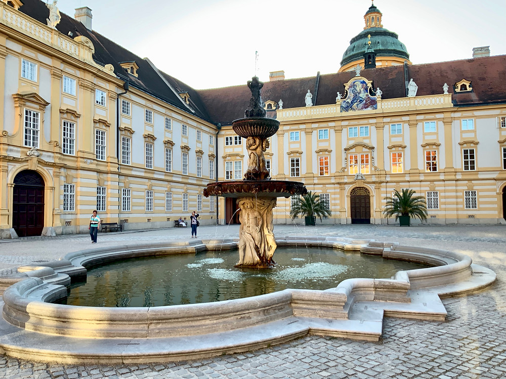 the prelate's courtyard of Melk Abbey