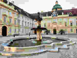 the prelate's courtyard of Melk Abbey