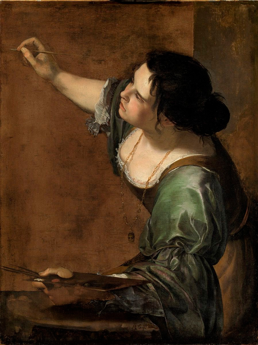 Artemisia Gentileschi, Self Portrait as the Allegory of Painting, ca. 1638-39.