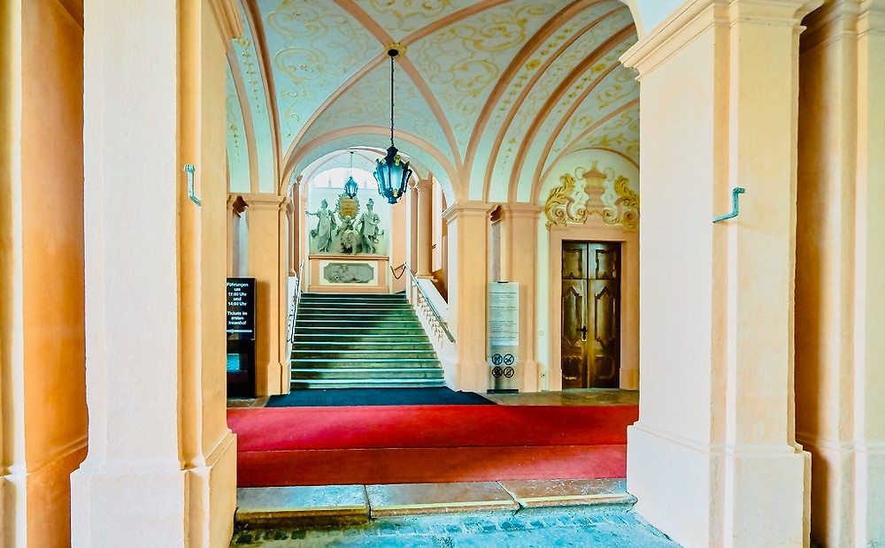 the Imperial Staircase in Melk Abbey