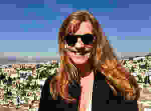 me enjoying the views from the Alhambra's Alcazaba