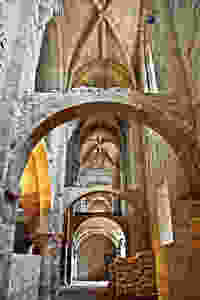 the gothic cloister of the Sé cathedral in Coimbra