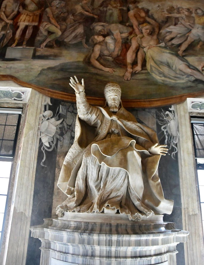Bernini, marble statue of Pope Urban VII