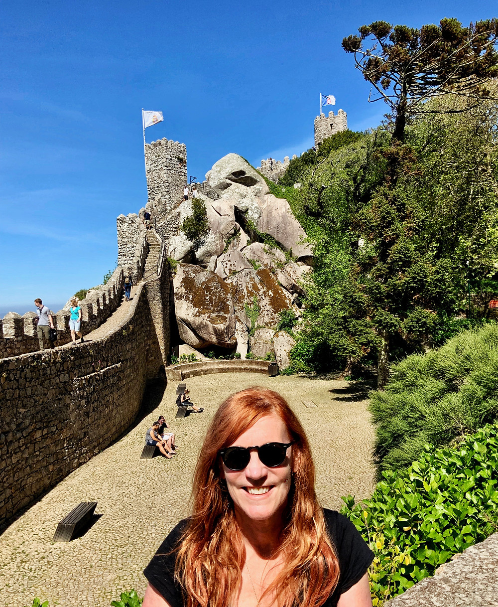 windblown hair at the Moorish Castle
