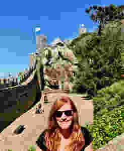windblown hair at the Moorish Castle