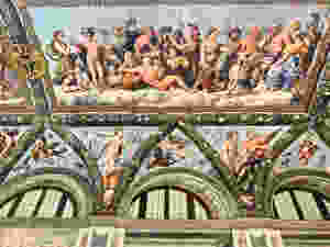 Council of the Gods fresco, where the gods determine whether Psyche can be immortalized