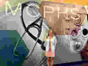 Ali in her hard won white coat