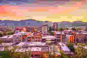 skyline of Asheville NC