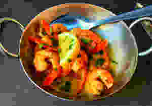 shrimp tapas dish for dinner at Chiado Terrasse