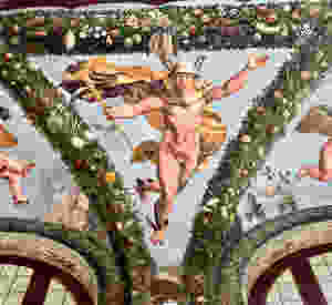 the god Mercury in the Loggia of Cupid and Psyche